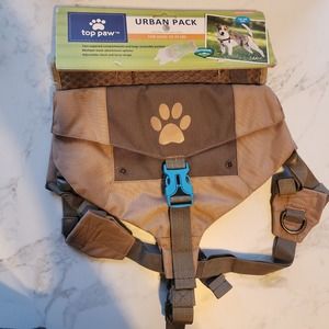 Top Paw Urban Pack Hiking Outdoor Backpack Saddlebag's Small/Medium 25-55